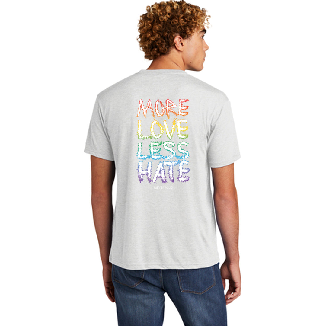 more love less hate shirt